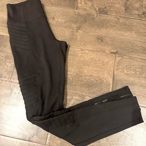 Athleta moto tights with zippers